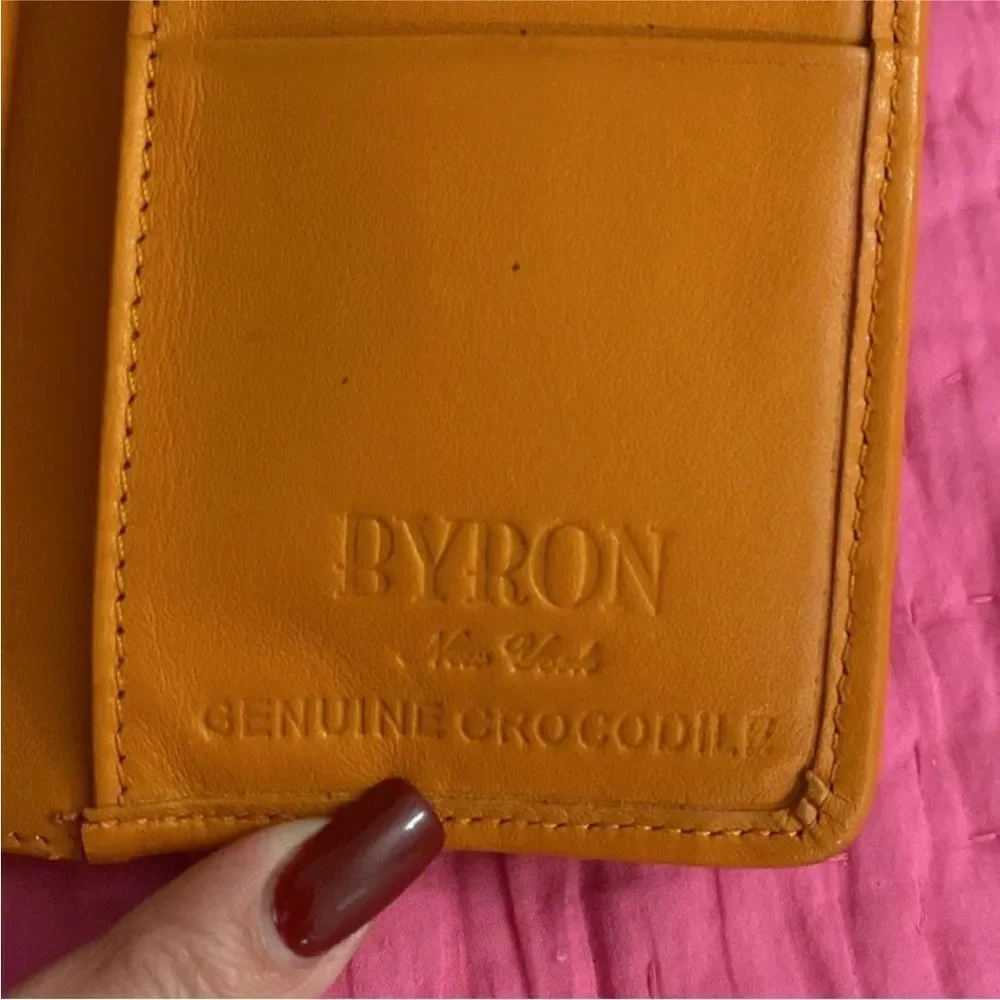 Byron New York genuine crocodile skin wallet